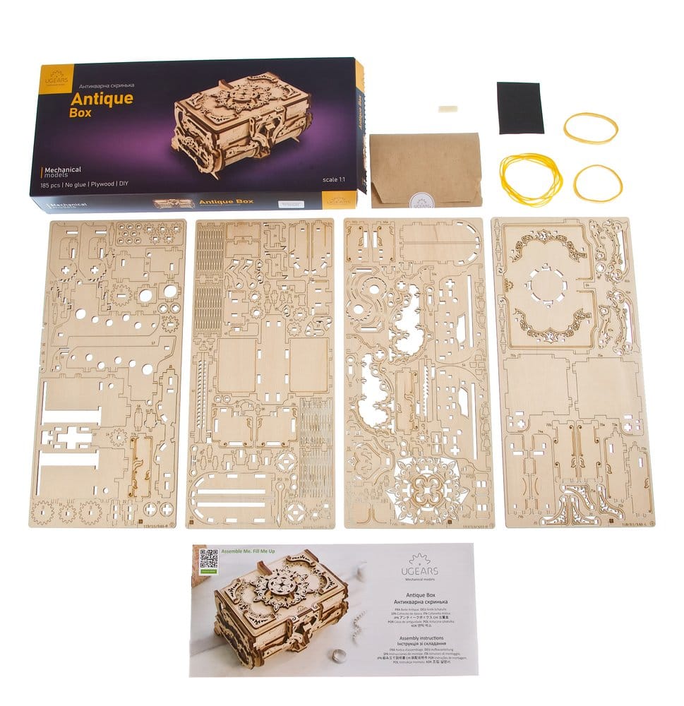 Ugears Wooden Model Kit Antique Box