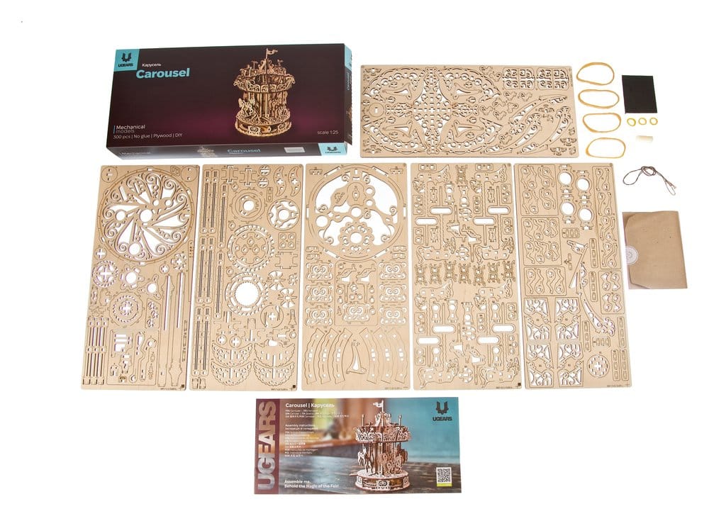 Ugears Wooden Model Kit Carousel
