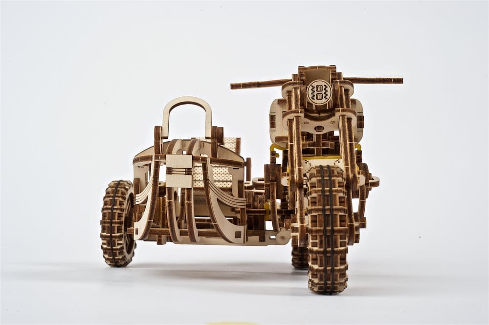 Ugears Wooden Model Kit Scrambler UGR-10 with sidecar
