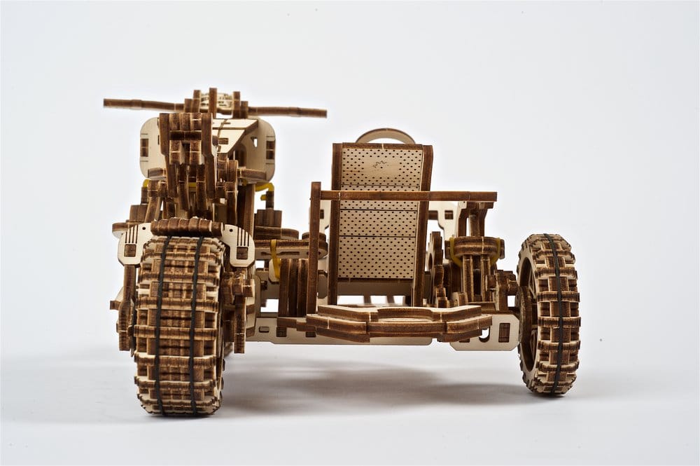 Ugears Wooden Model Kit Scrambler UGR-10 with sidecar