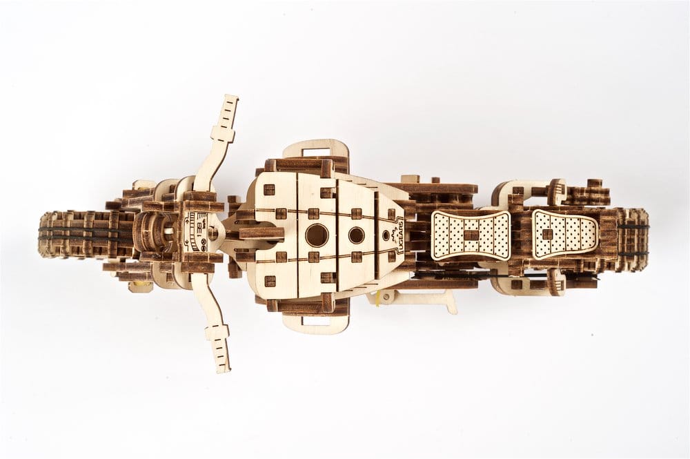 Ugears Wooden Model Kit Scrambler UGR-10 with sidecar
