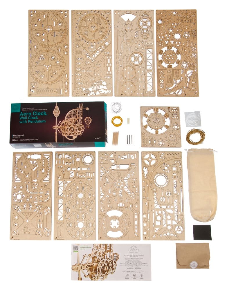 Ugears Wooden Model Kit Aero Clock