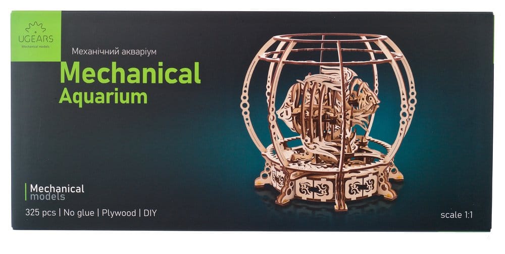 Ugears Wooden Model Kit Mechanical Aquarium