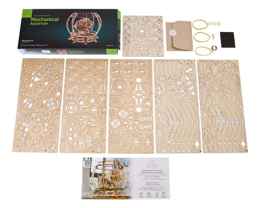 Ugears Wooden Model Kit Mechanical Aquarium