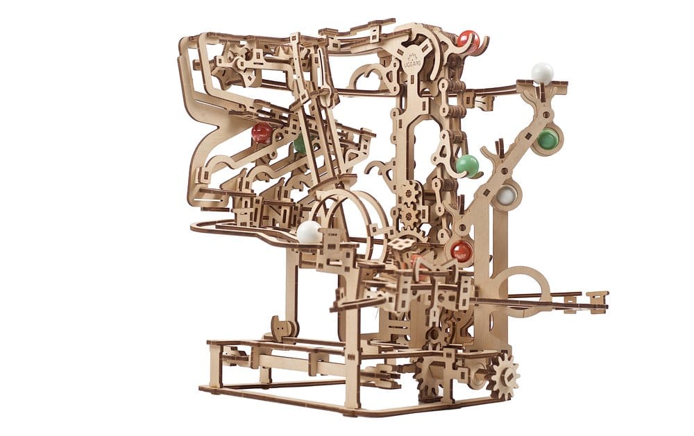Ugears Wooden Model Kit Marble Run Chain Hoist
