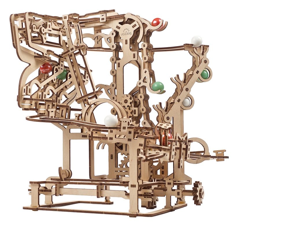 Ugears Wooden Model Kit Marble Run Chain Hoist