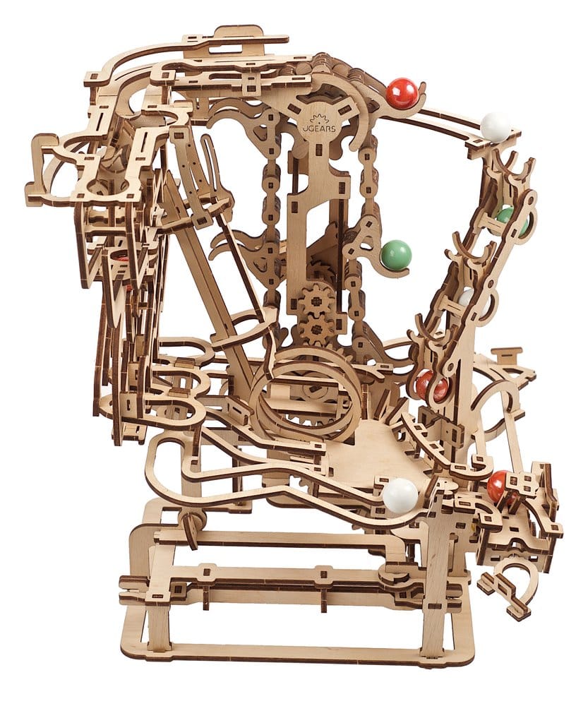 Ugears Wooden Model Kit Marble Run Chain Hoist