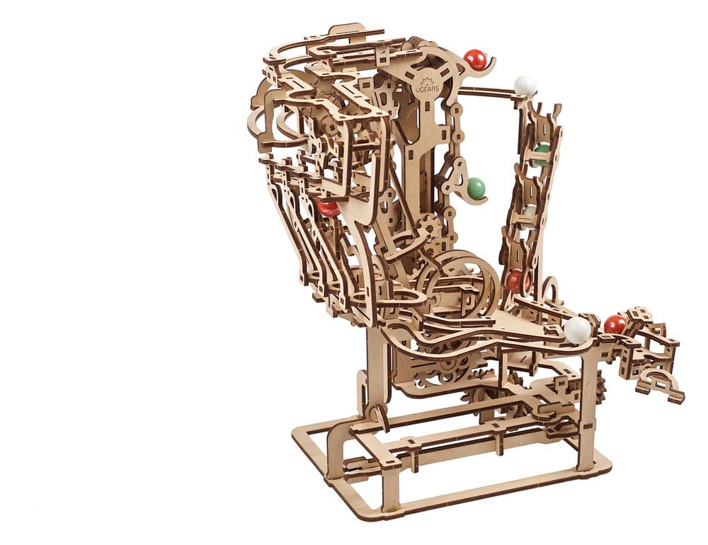 Ugears Wooden Model Kit Marble Run Chain Hoist