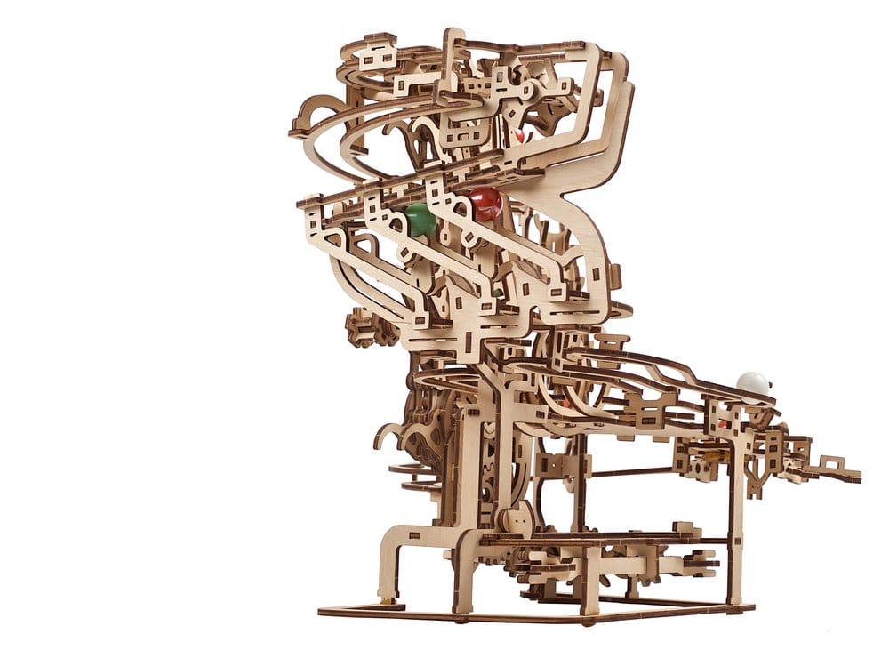 Ugears Wooden Model Kit Marble Run Chain Hoist