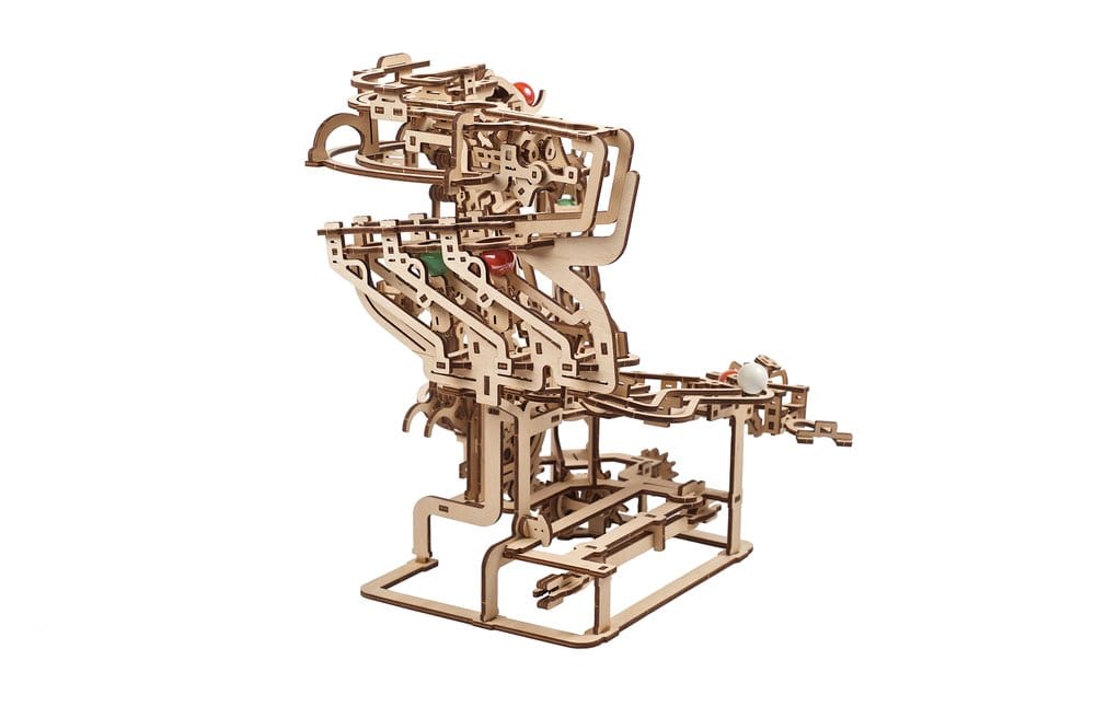 Ugears Wooden Model Kit Marble Run Chain Hoist