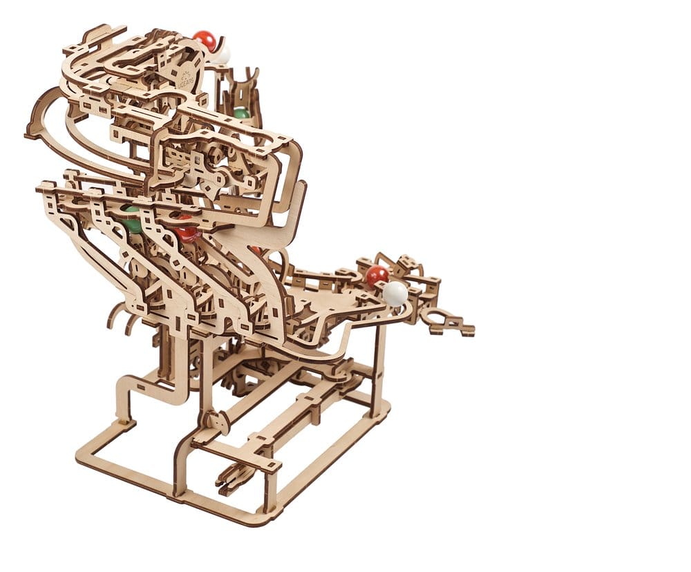 Ugears Wooden Model Kit Marble Run Chain Hoist