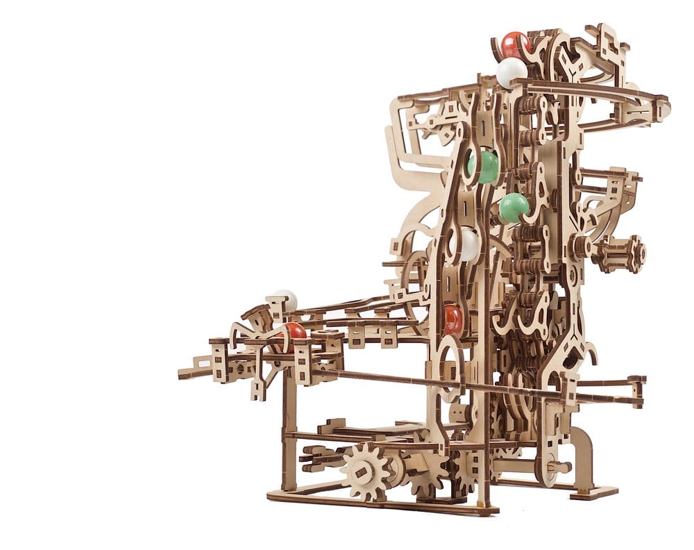 Ugears Wooden Model Kit Marble Run Chain Hoist