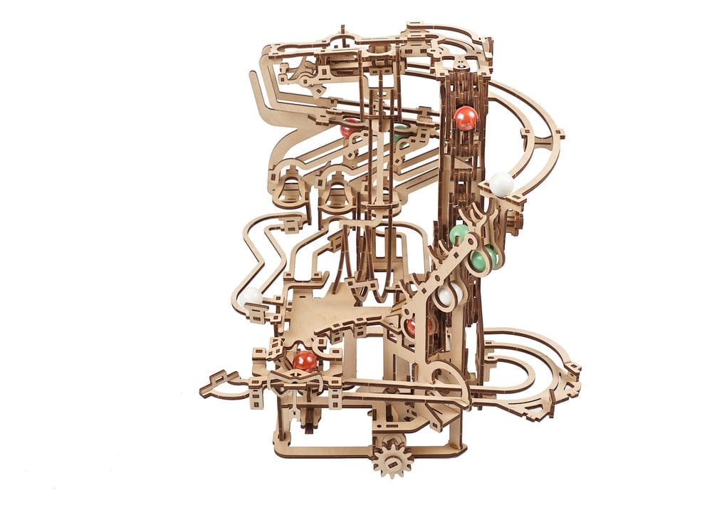 Ugears Wooden Model Kit Marble Run Chain Hoist