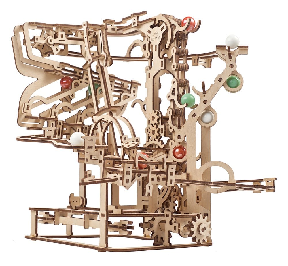 Ugears Wooden Model Kit Marble Run Chain Hoist