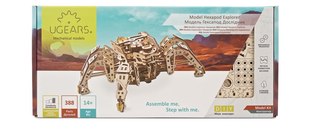 Ugears Wooden Model Kit Hexapod Explorer
