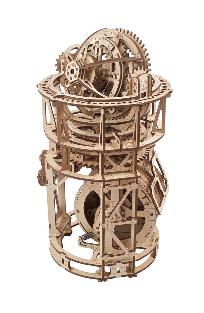 Ugears Wooden Model Kit Sky Watcher Tourbillon Table Clock