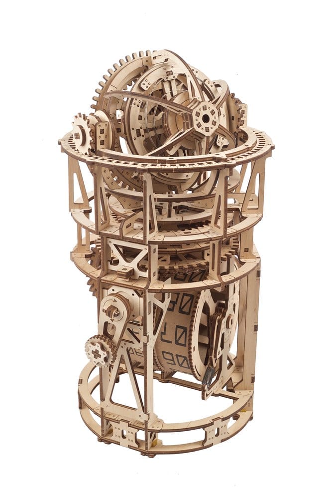 Ugears Wooden Model Kit Sky Watcher Tourbillon Table Clock