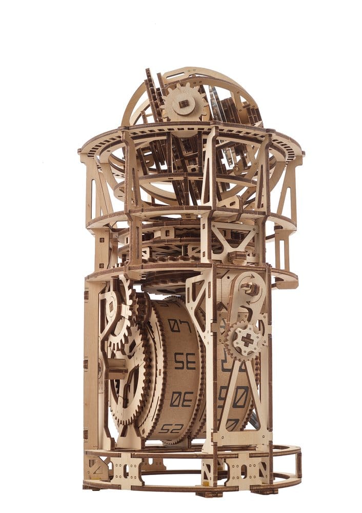 Ugears Wooden Model Kit Sky Watcher Tourbillon Table Clock