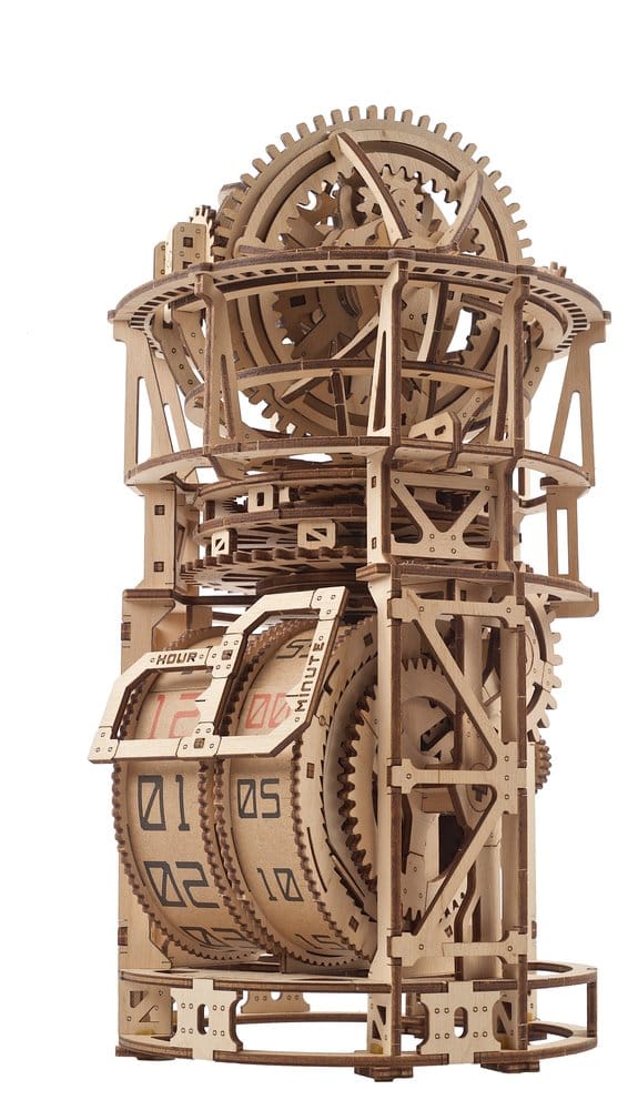 Ugears Wooden Model Kit Sky Watcher Tourbillon Table Clock