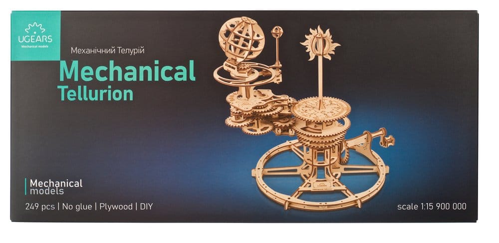 Ugears Wooden Model Kit Mechanical Tellurion