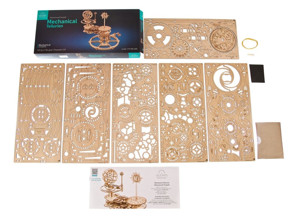 Ugears Wooden Model Kit Mechanical Tellurion
