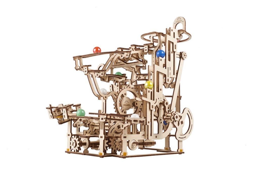 Ugears Wooden Model Kit Marble Run Tiered Hoist