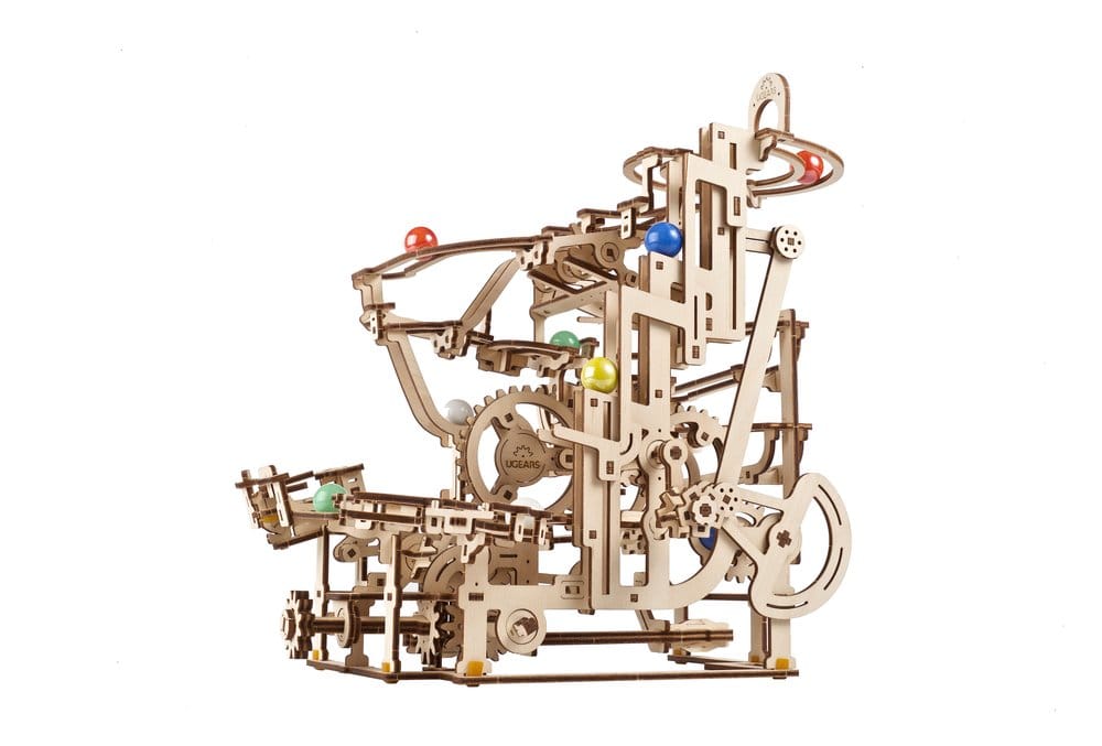 Ugears Wooden Model Kit Marble Run Tiered Hoist