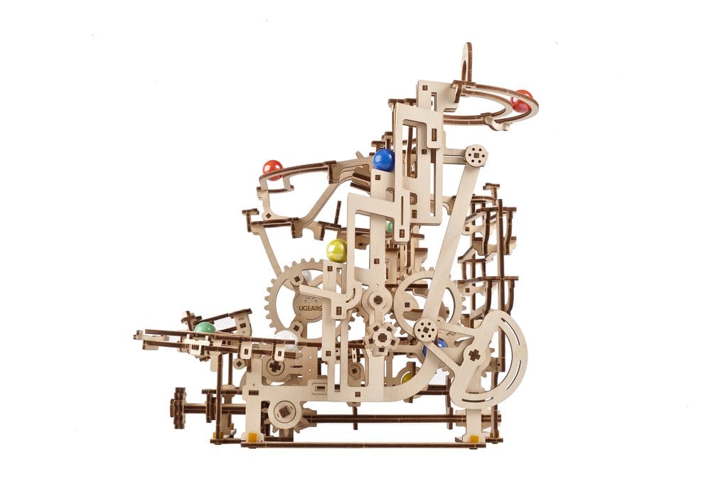 Ugears Wooden Model Kit Marble Run Tiered Hoist