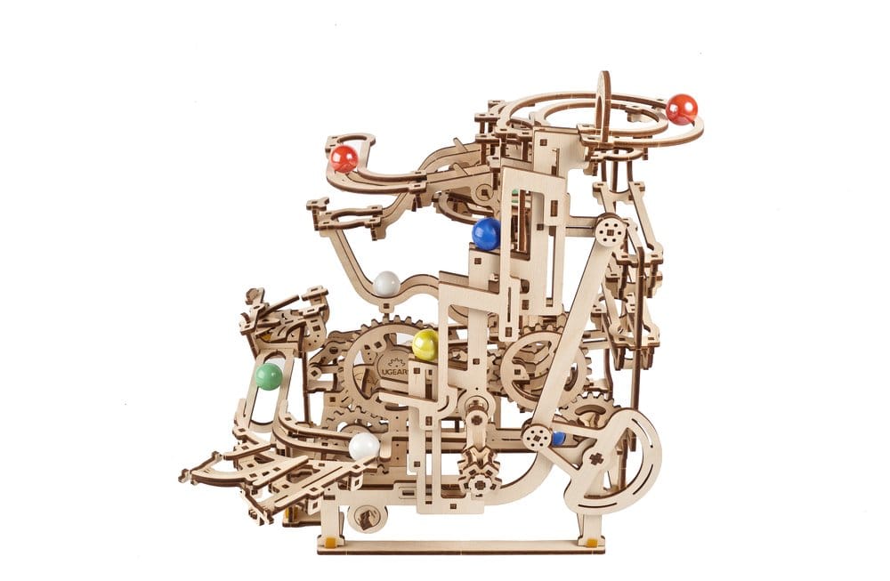 Ugears Wooden Model Kit Marble Run Tiered Hoist