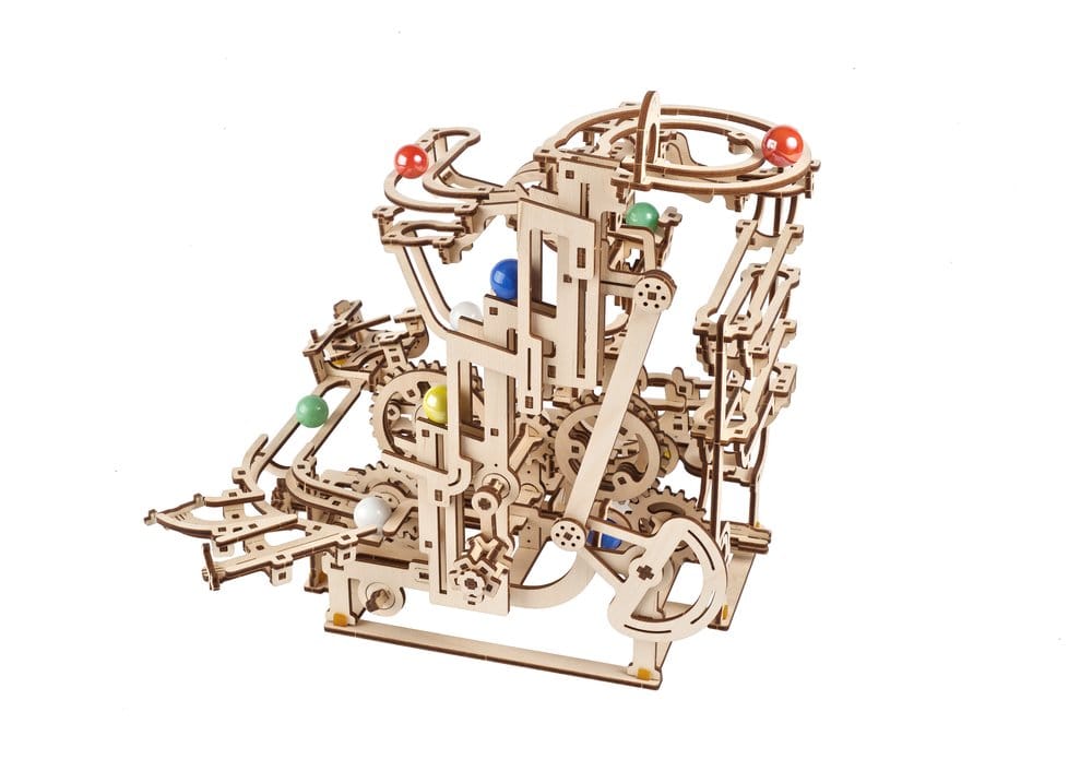 Ugears Wooden Model Kit Marble Run Tiered Hoist