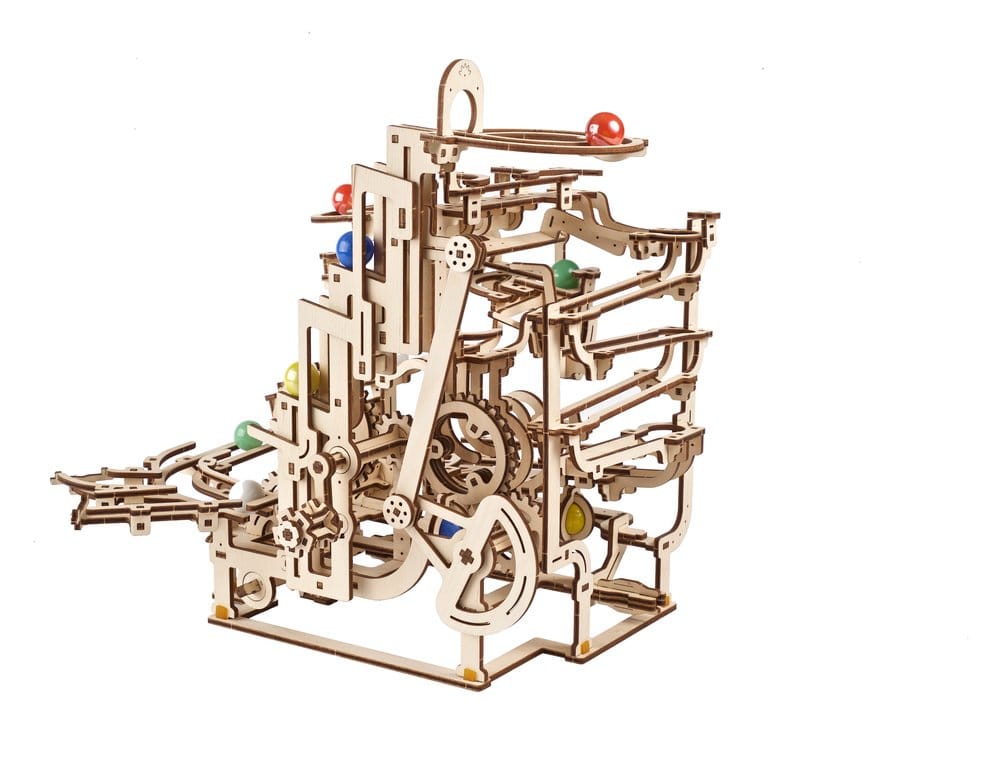 Ugears Wooden Model Kit Marble Run Tiered Hoist