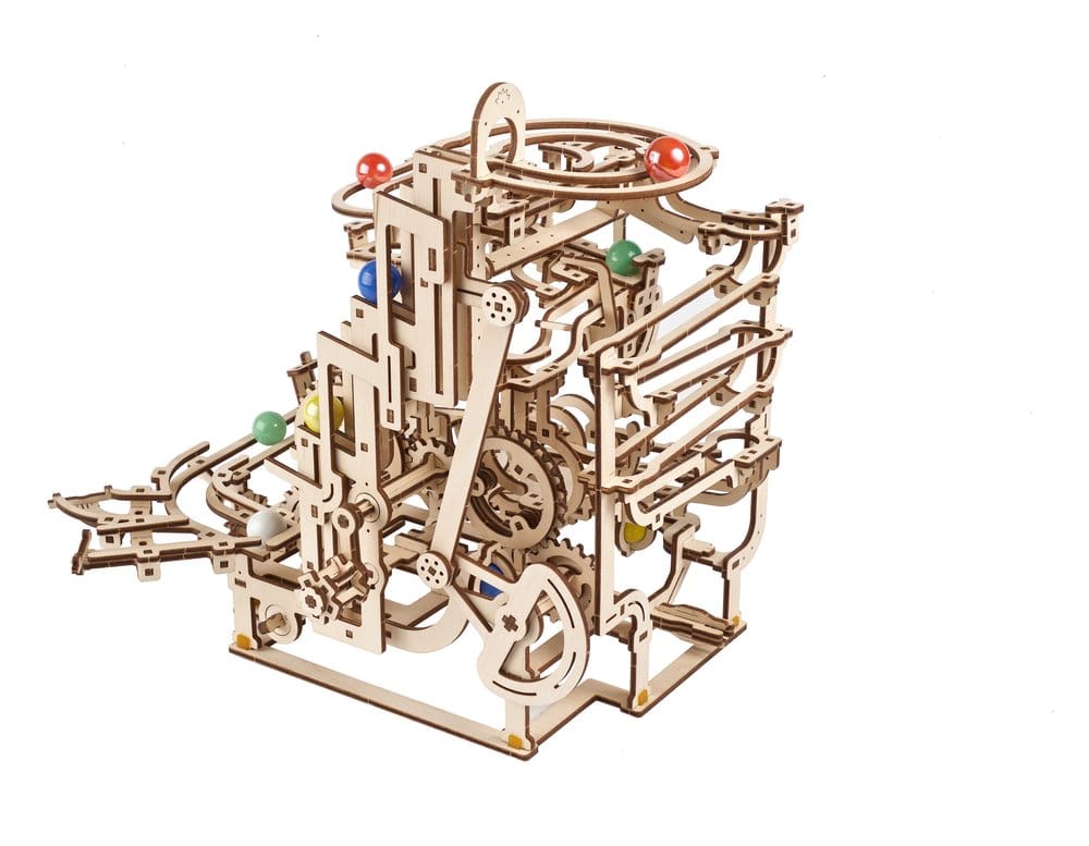Ugears Wooden Model Kit Marble Run Tiered Hoist