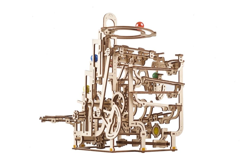 Ugears Wooden Model Kit Marble Run Tiered Hoist