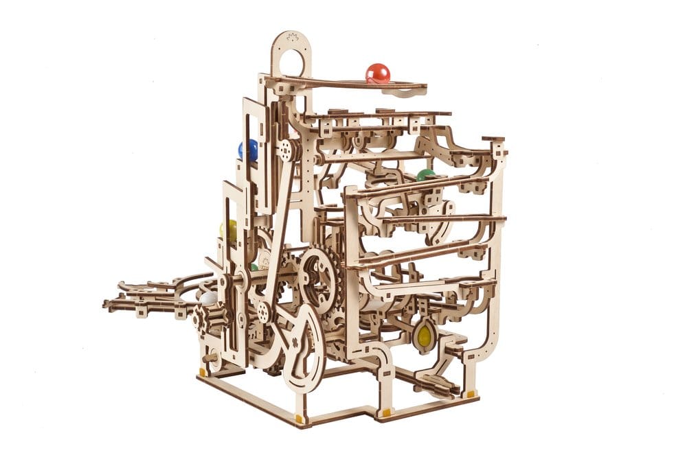 Ugears Wooden Model Kit Marble Run Tiered Hoist