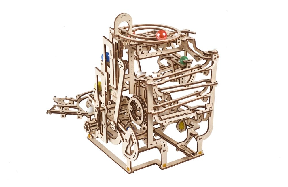 Ugears Wooden Model Kit Marble Run Tiered Hoist