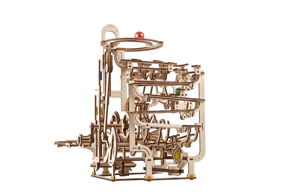Ugears Wooden Model Kit Marble Run Tiered Hoist