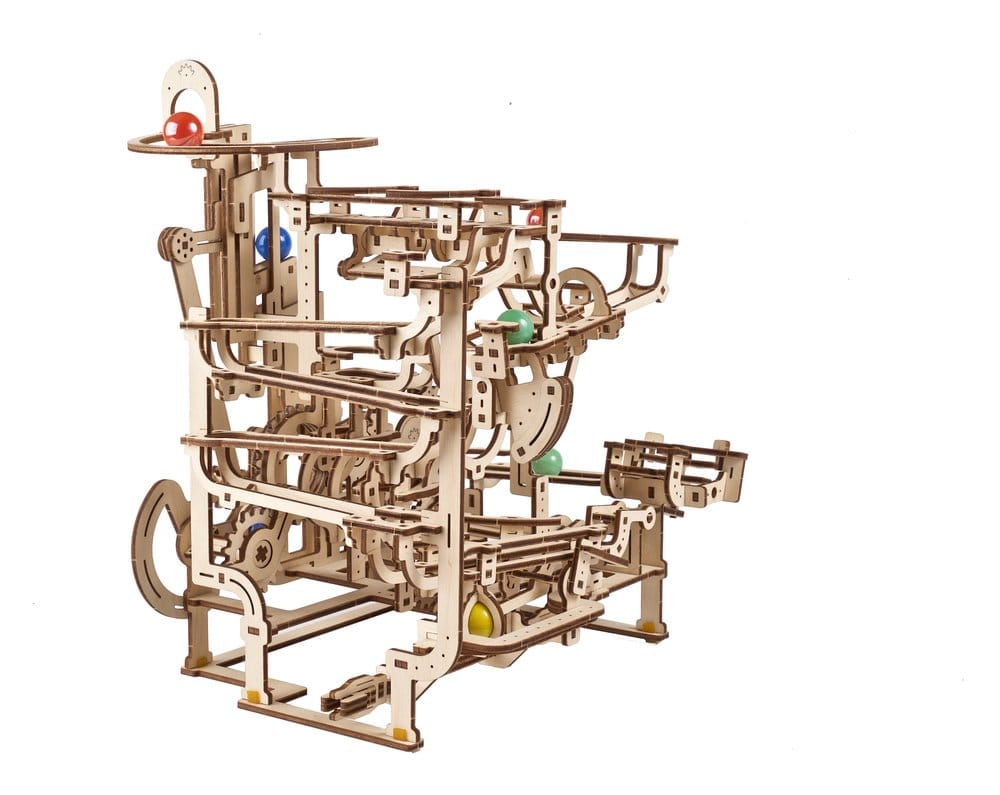 Ugears Wooden Model Kit Marble Run Tiered Hoist