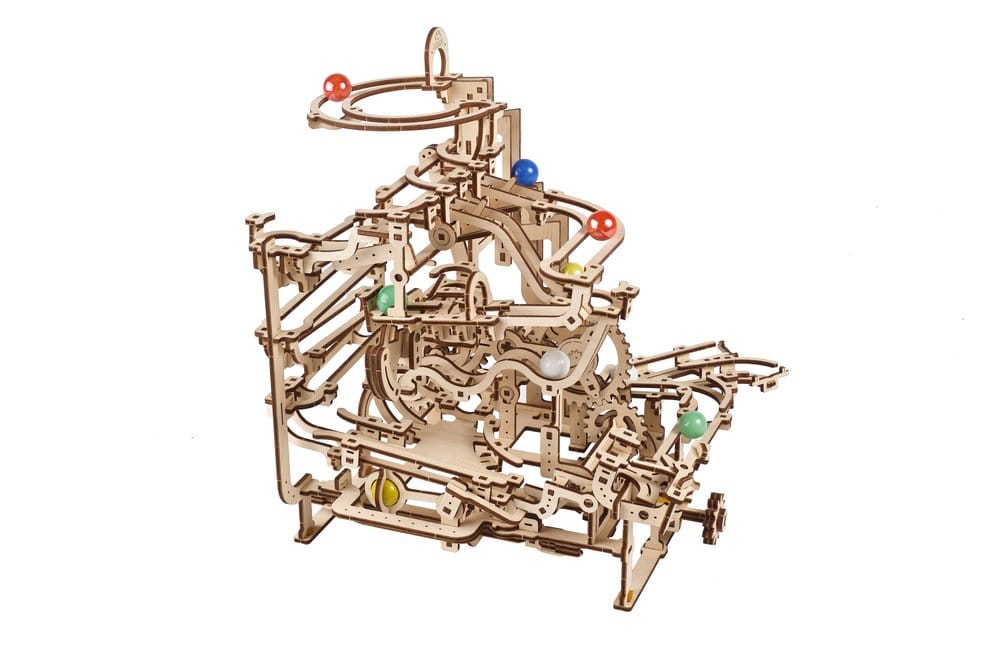 Ugears Wooden Model Kit Marble Run Tiered Hoist