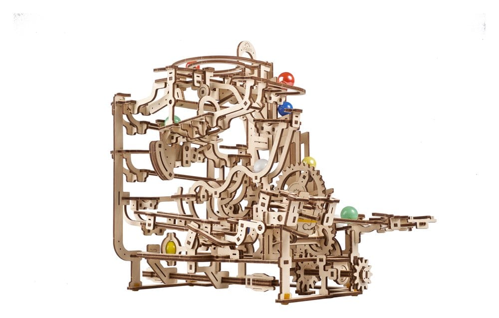 Ugears Wooden Model Kit Marble Run Tiered Hoist