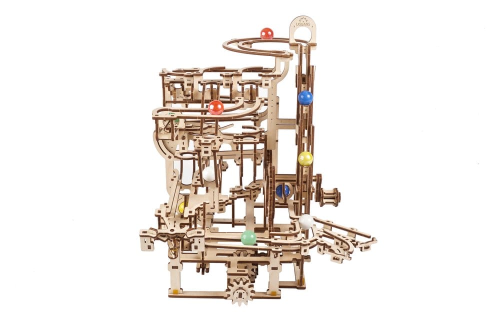 Ugears Wooden Model Kit Marble Run Tiered Hoist