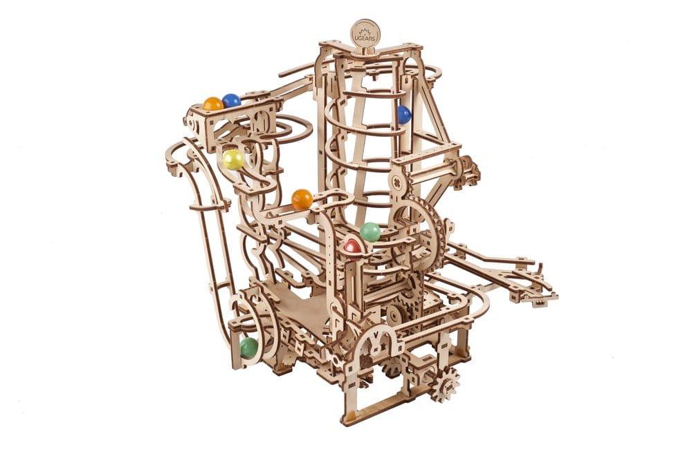 Ugears Wooden Model Kit Marble Run Spiral Hoist