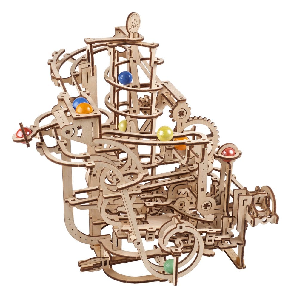 Ugears Wooden Model Kit Marble Run Spiral Hoist