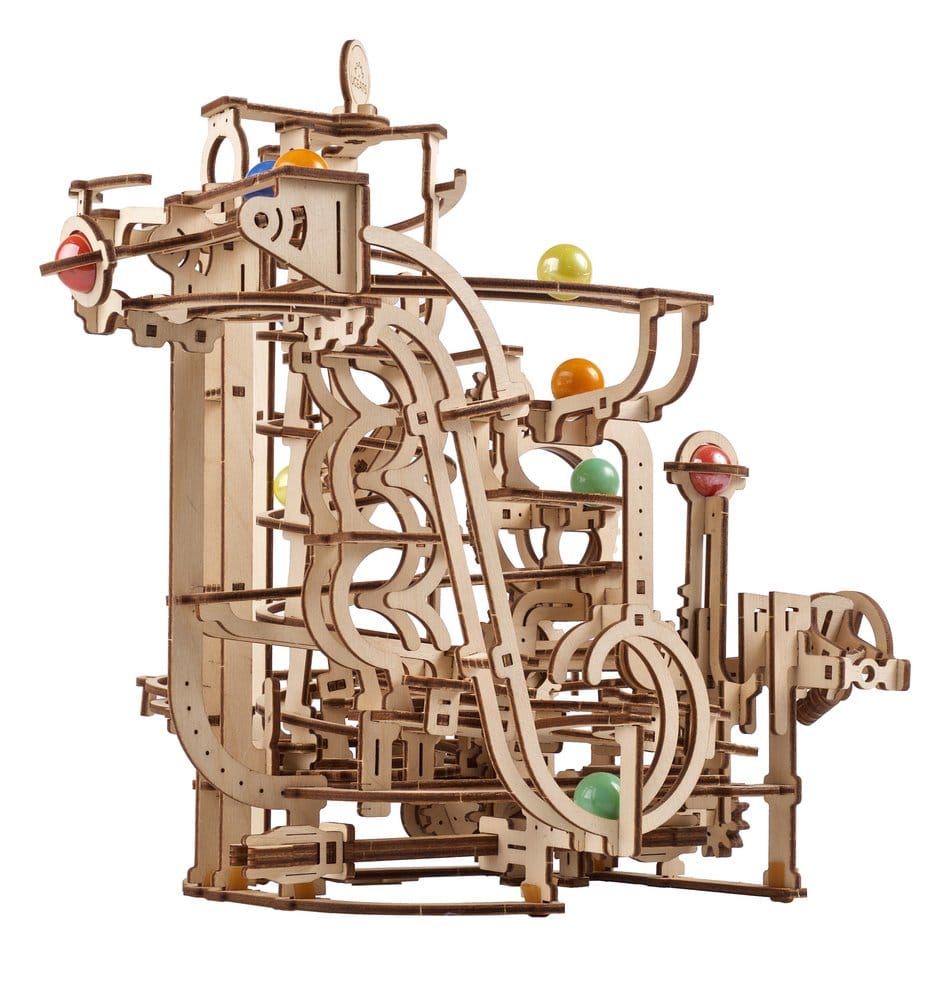 Ugears Wooden Model Kit Marble Run Spiral Hoist