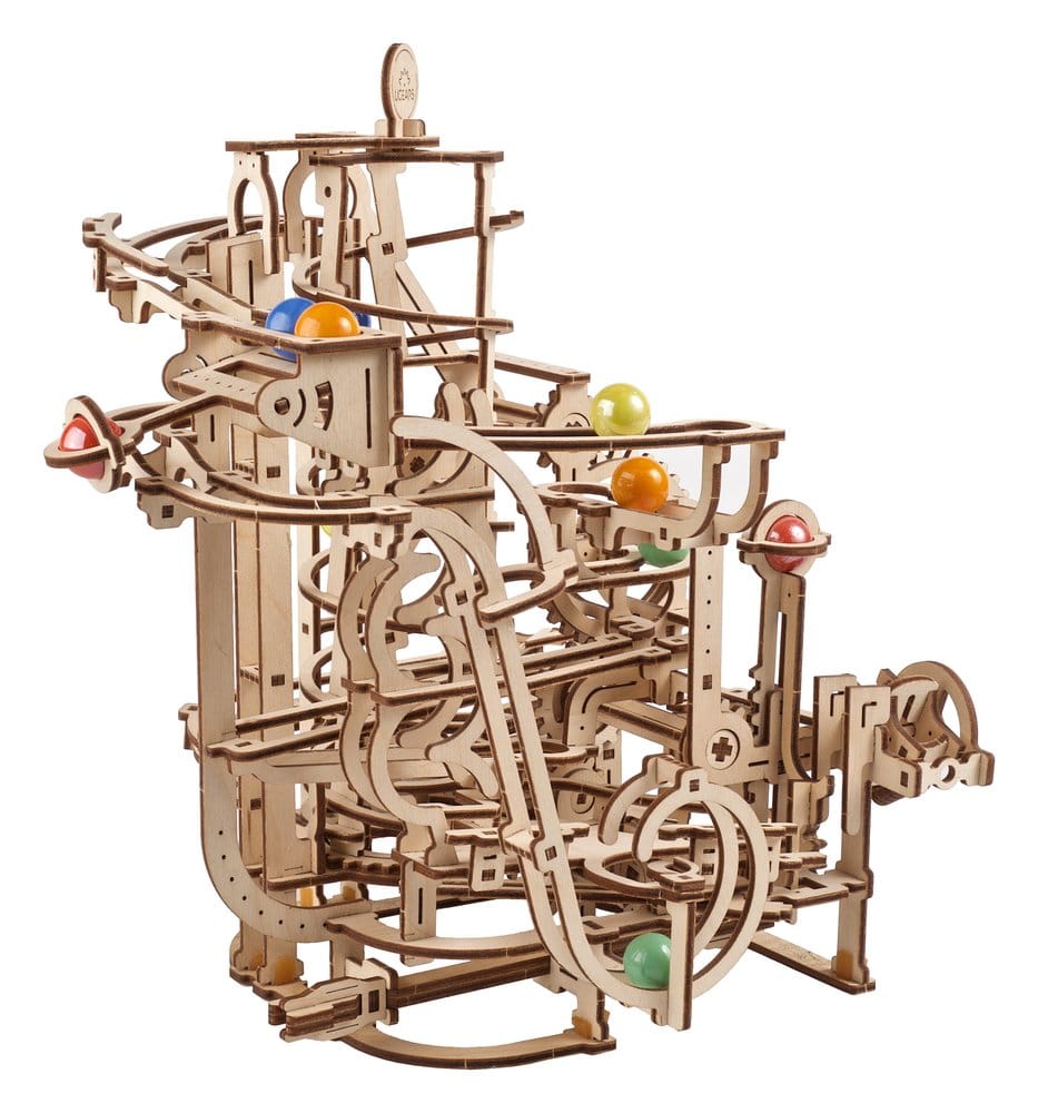 Ugears Wooden Model Kit Marble Run Spiral Hoist