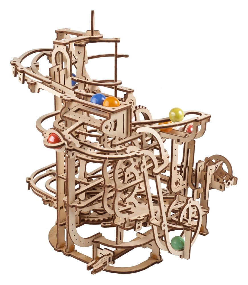 Ugears Wooden Model Kit Marble Run Spiral Hoist