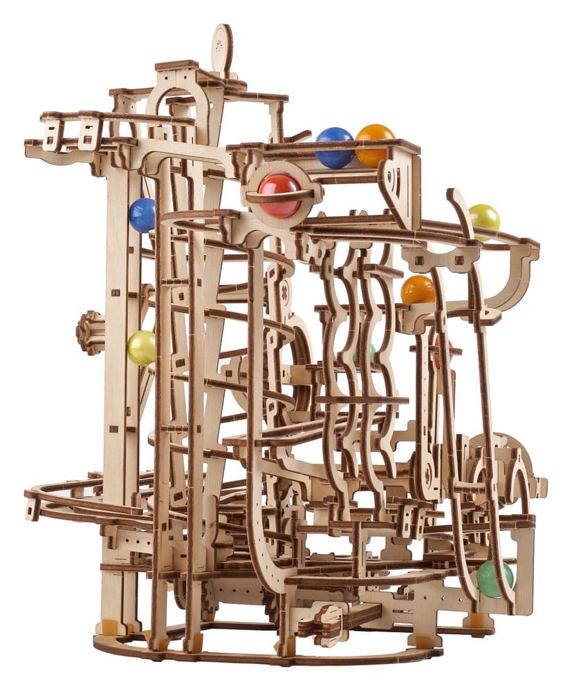 Ugears Wooden Model Kit Marble Run Spiral Hoist
