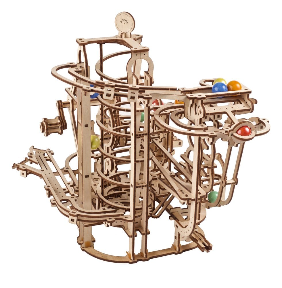 Ugears Wooden Model Kit Marble Run Spiral Hoist