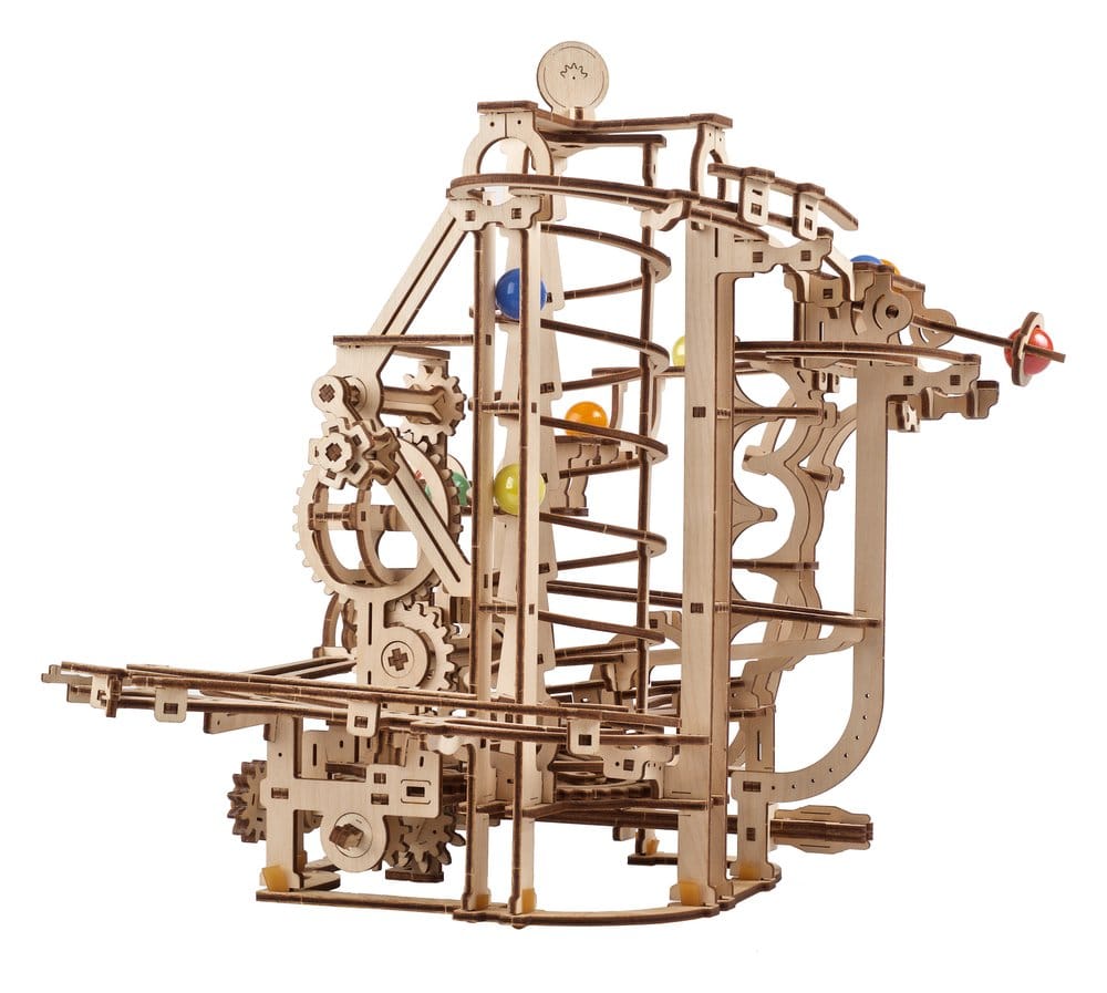 Ugears Wooden Model Kit Marble Run Spiral Hoist