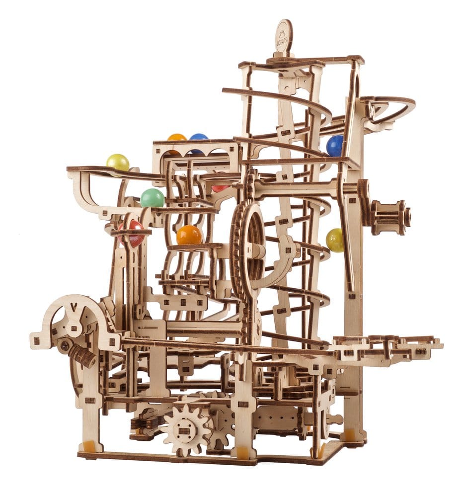 Ugears Wooden Model Kit Marble Run Spiral Hoist