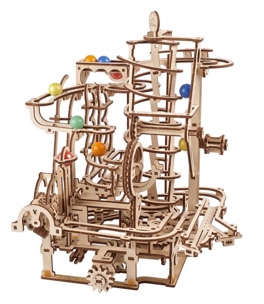 Ugears Wooden Model Kit Marble Run Spiral Hoist